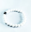 white bracelet